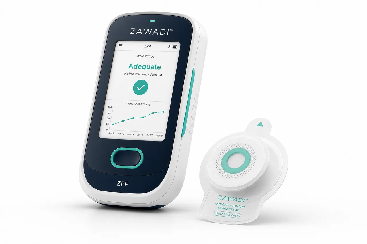 Concept render of ZAWADI reader and contact pad system.